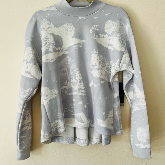 New Nike Golf Dri-Fit UV Printed Cozy Comfort Pleated Pullover Sweatshirt Top - Picture 6 of 9